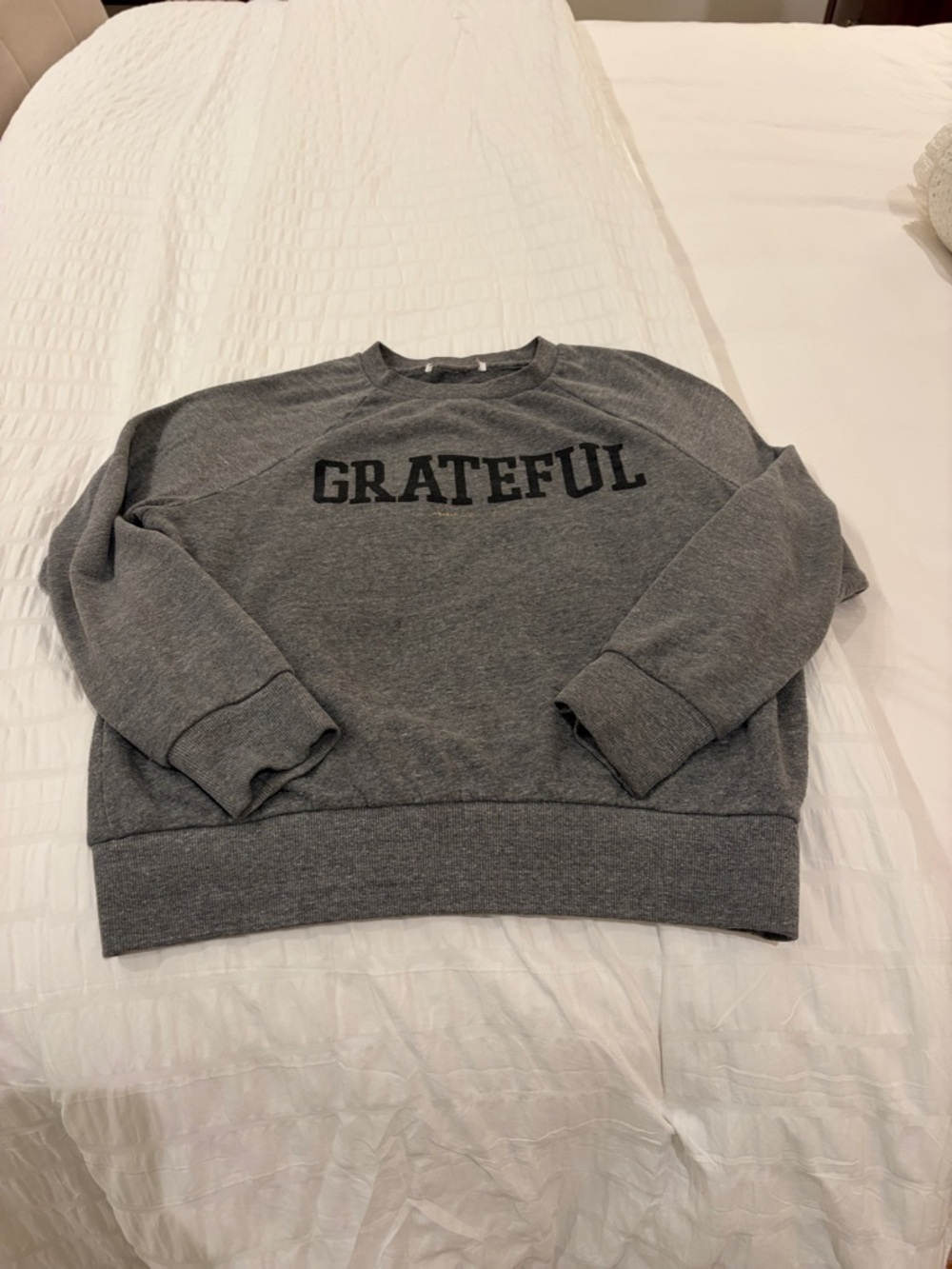 Spiritual Gangster Gray "Grateful" Crewneck Sweatshirt good condition